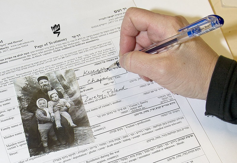 Download Page of Testimony Forms