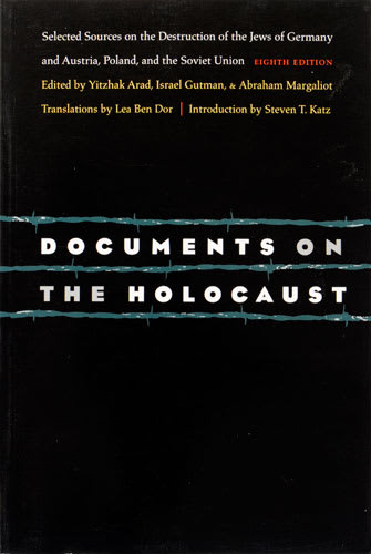 Documents on the Holocaust Book