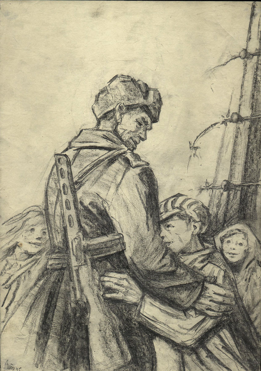 Zinovii Tolkatchev. "The Savior, Auschwitz, 1945"