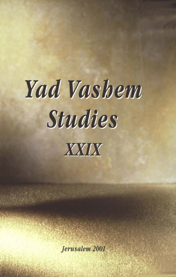 Yad Vashem Studies, Volume XXIX