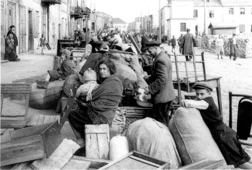 Jews Being Deported to the Kutno Ghetto, Poland, June 1940