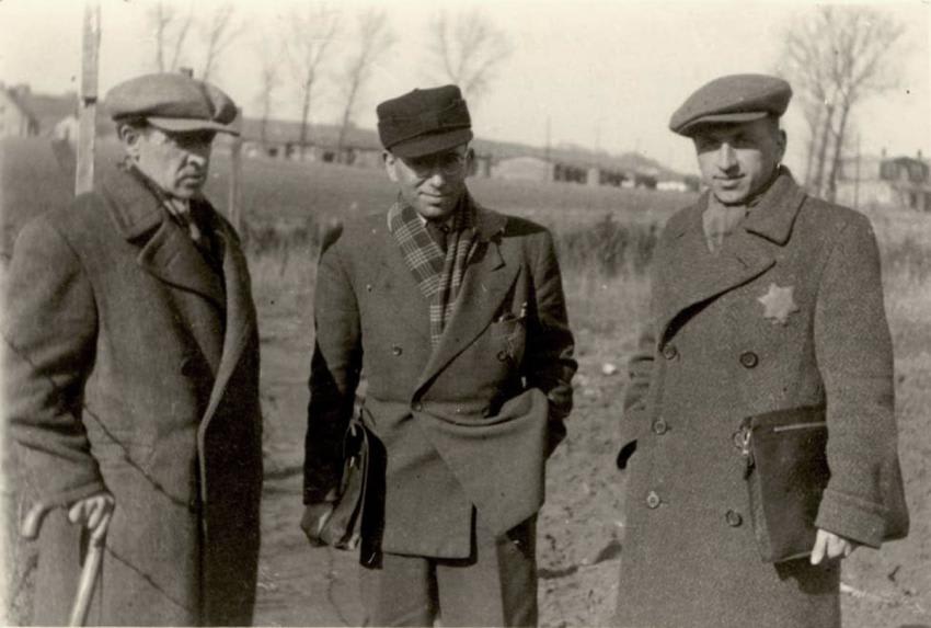 Three members of the Judenrat in Kaunas (Kovno), Lithuania