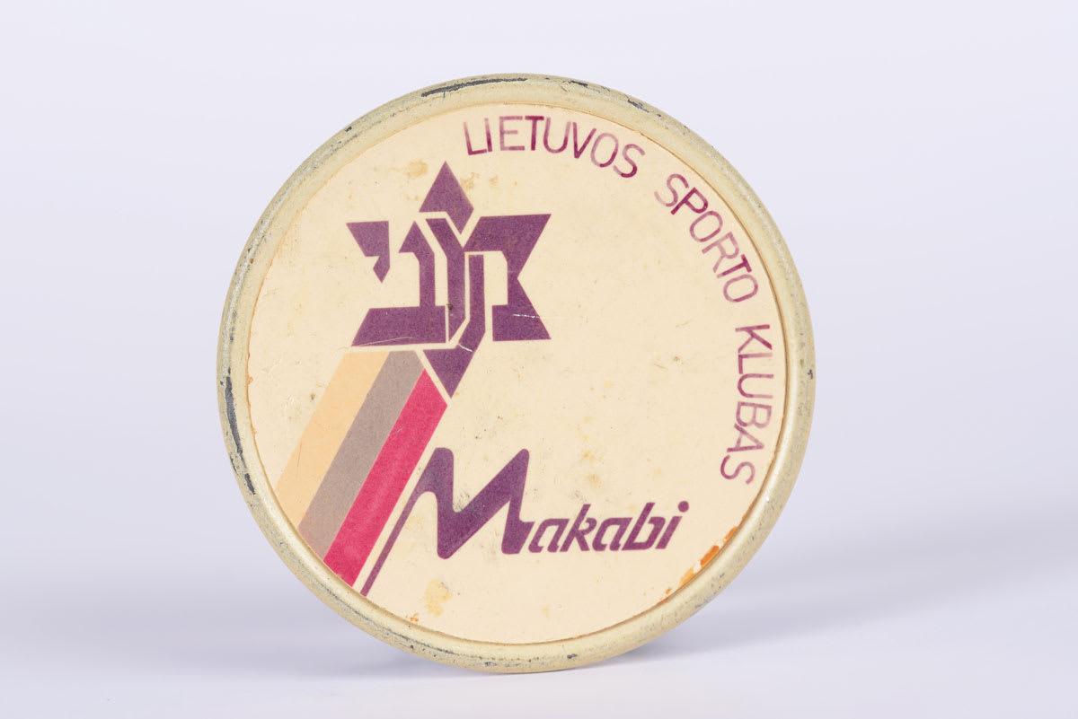 Shmuel Burstein's Maccabi Lithuania badge