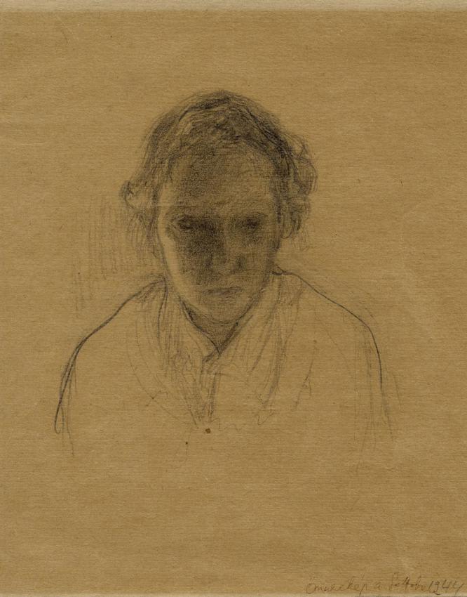 Ilka Gedő (1921-1985), Self-Portrait in the Ghetto, Ghetto Budapest, 1944