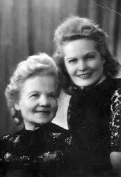 From right to left - Lidija Vadauskiene (Naglite) and her sister Regina, 1953