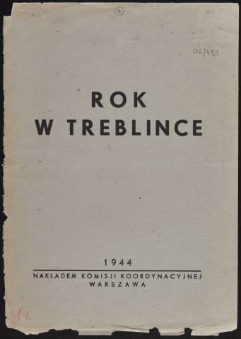 חוברת בשם "שנה בטרבלינקה" ('Rok w Treblince')