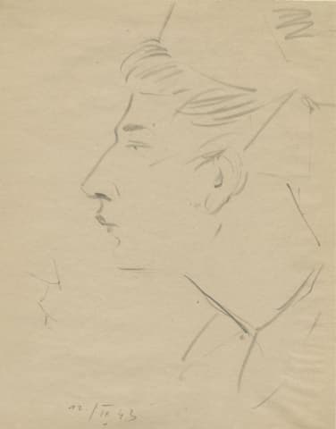 Moritz Müller (1887-1944), Portrait of a Hospital Nurse, Theresienstadt Ghetto, 1943