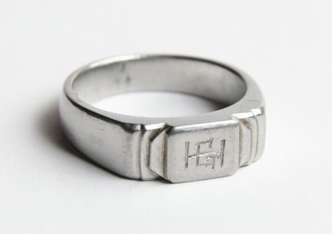 Ring that Greta Fürst received from Harry Knopf in Auschwitz-Birkenau
