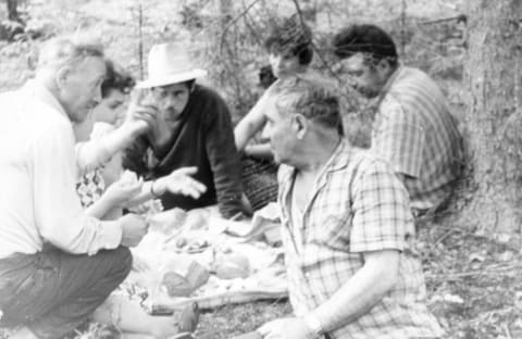 פרטיזנים מהיחידה של זורין, בלרוס. צולם לאחר המלחמה