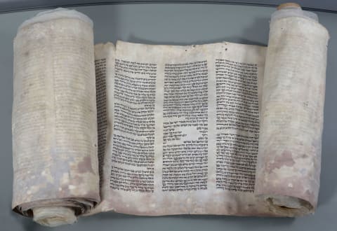 Torah scroll from the Broder synagogue, Leipzig, Germany