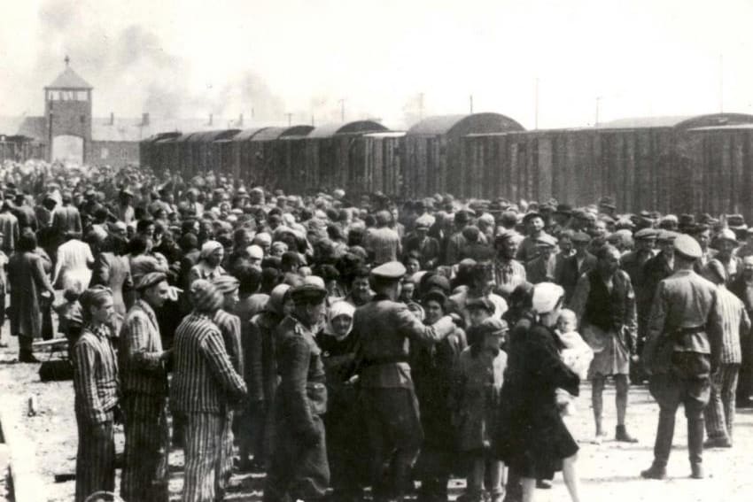 Auschwitz-Birkenau, Poland, A selection on the platform