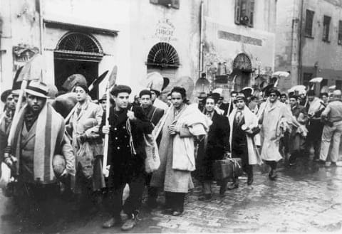 Tunisia, December 1942, Jews enlisted in forced labor by the Germans