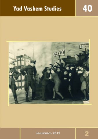 Prelude to the Eichmann Trial in Yad Vashem Studies, Volume 40:2