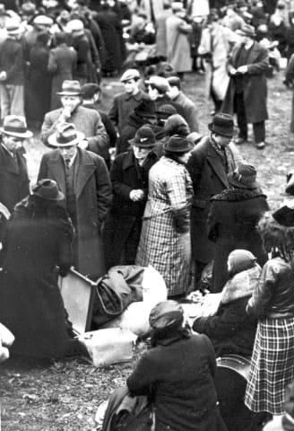October 1938, German Jews with Polish citizenship deported to the Polish border town of Zbaszyn