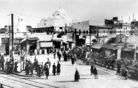אזור מעבר בין העיר הערבית העתיקה לאירופאית, תוניס, Bab Souika