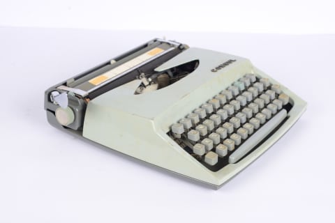 Typewriter used by stenographer Sarah Schayawitz during the trial of the Nazi war criminal Adolf Eichmann in 1961