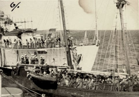 The “Wingate” in Haifa port after its capture, March 1946