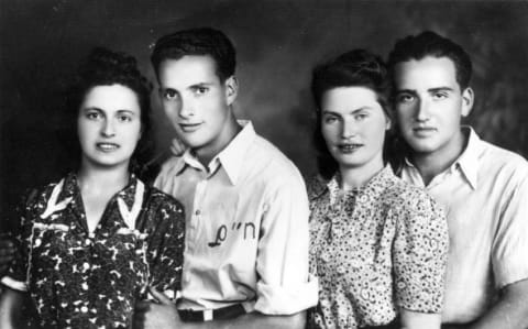 Italy, refugees in the Bericha Movement and soldiers from Eretz Israel, June 10, 1945