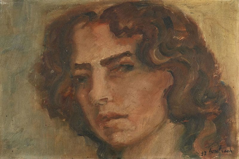 Esther Lurie (1913, Liepāja, Latvia – 1998, Tel Aviv). Self-Portrait, Tel Aviv, 1937