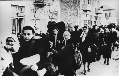 Jews being deported from Macedonia to the Treblinka Death Camp, March 1943