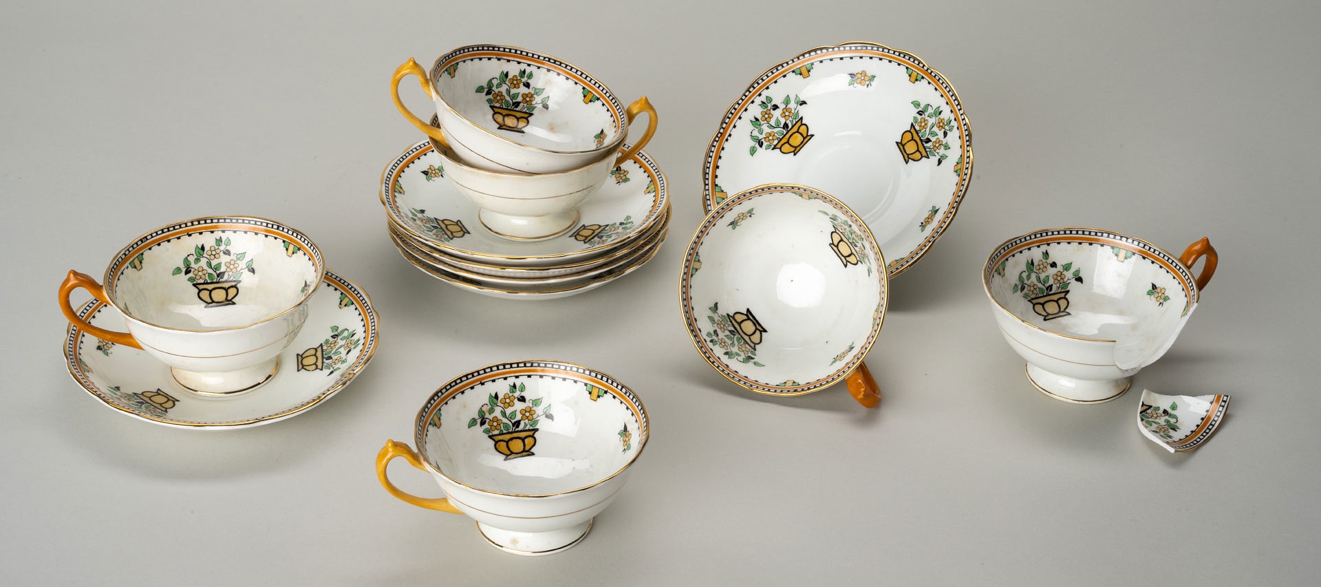 Dishware set belonging to Hendrika (Jetta) Cohensius