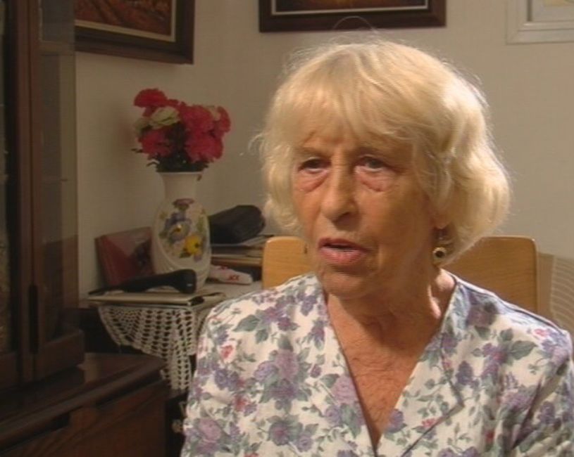 Pessia (Kalika) Gruber. A photograph from the interview,  YVA V.T/7632