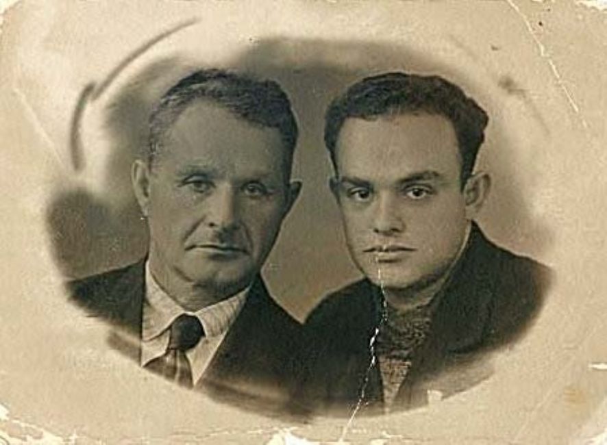 On the left Samuil Horosh (the husband of Mariya Horosh) and his son Ruvim