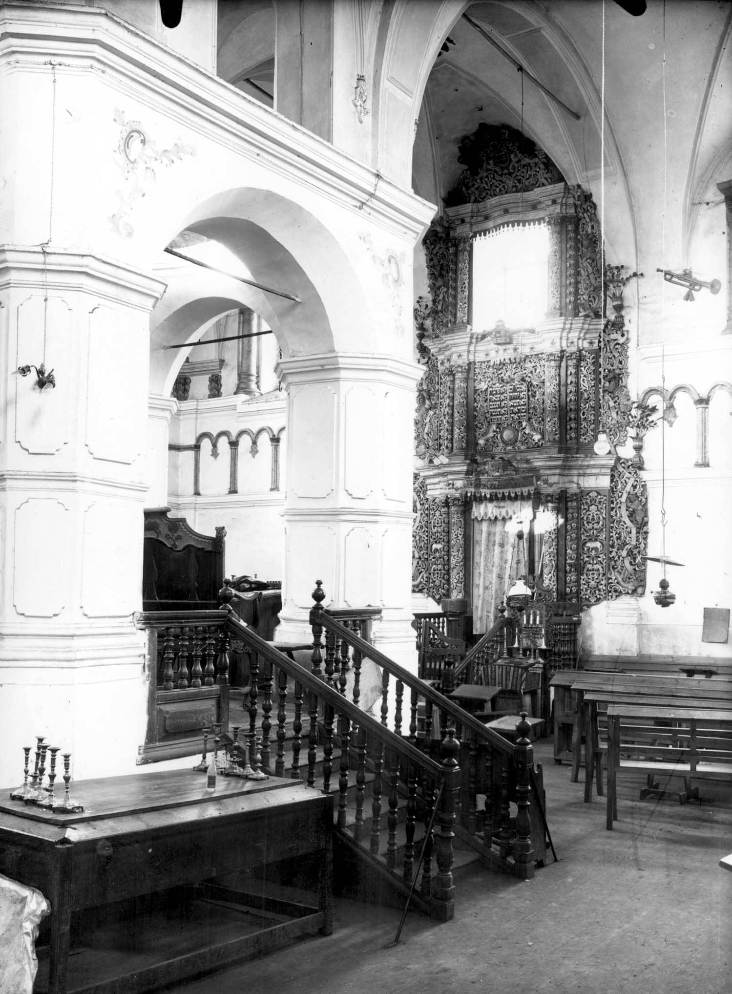 Interior of the synagogue