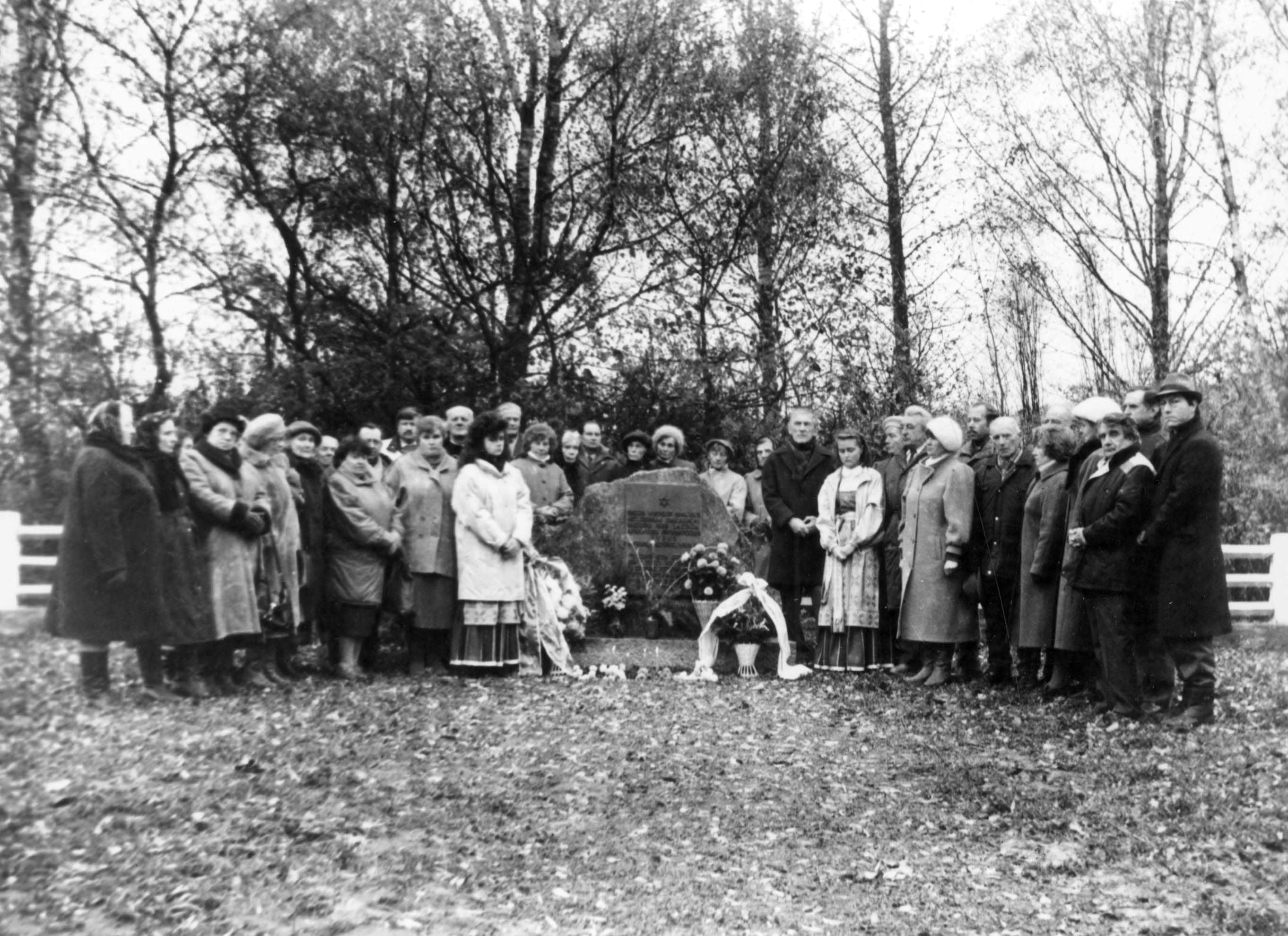 Commemoration of the fiftieth anniversary of the murder at the Katkiškės murder site