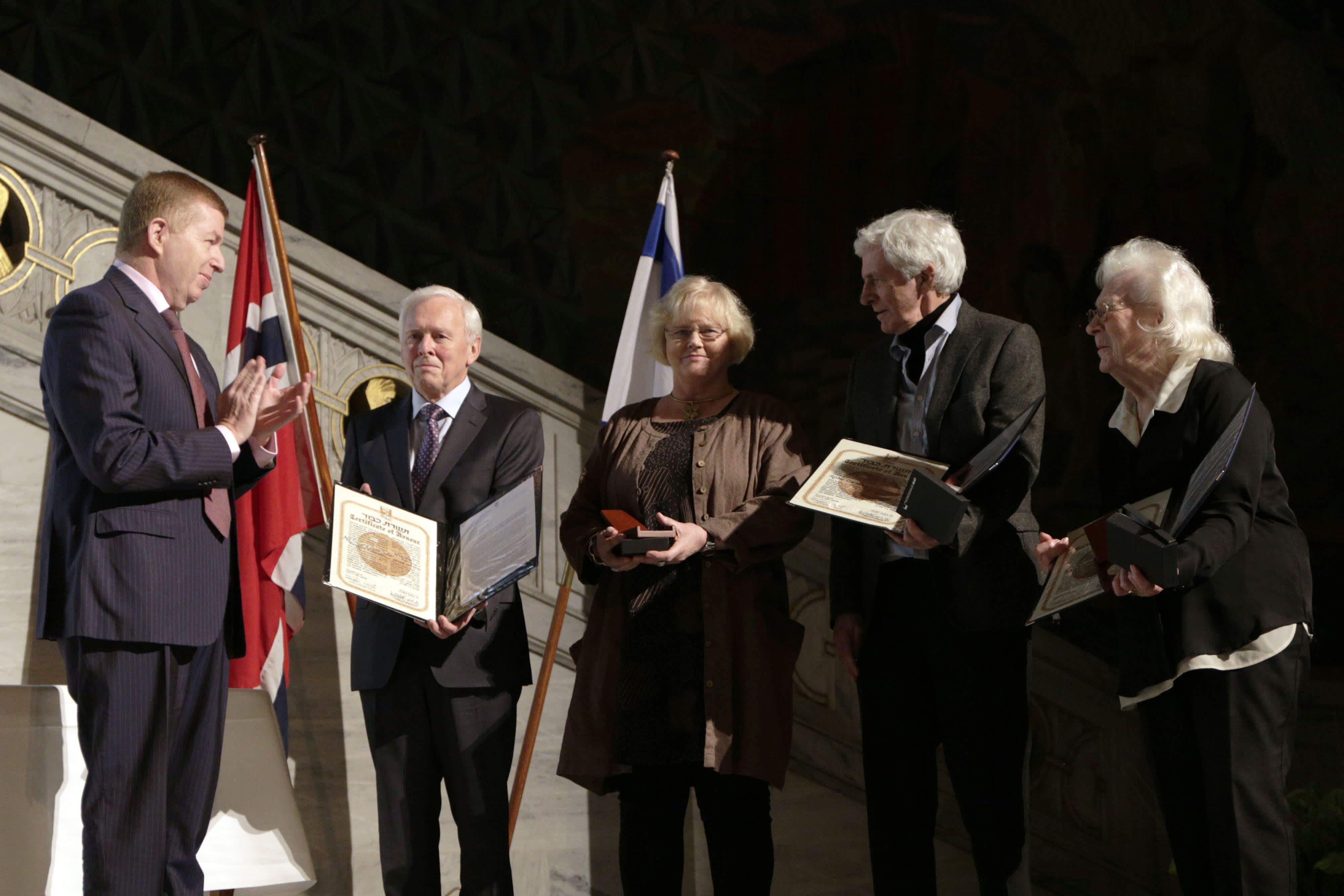 Ceremony in honor of the members of the Carl Fredriksen Transport, Oslo, 26 January 2017