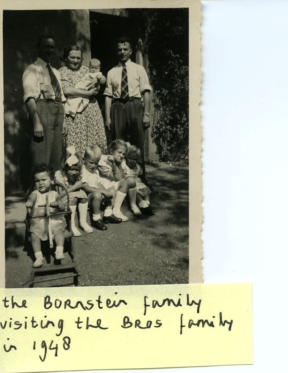 Bornstein family visiting the Bros family in 1948, the Bornstein family visiting the Bros family, 1948