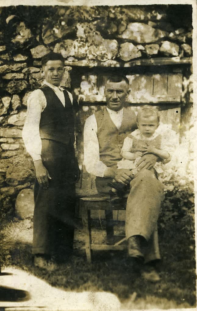 Michal Zadlo with his sons Tadeusz and Zbigniew