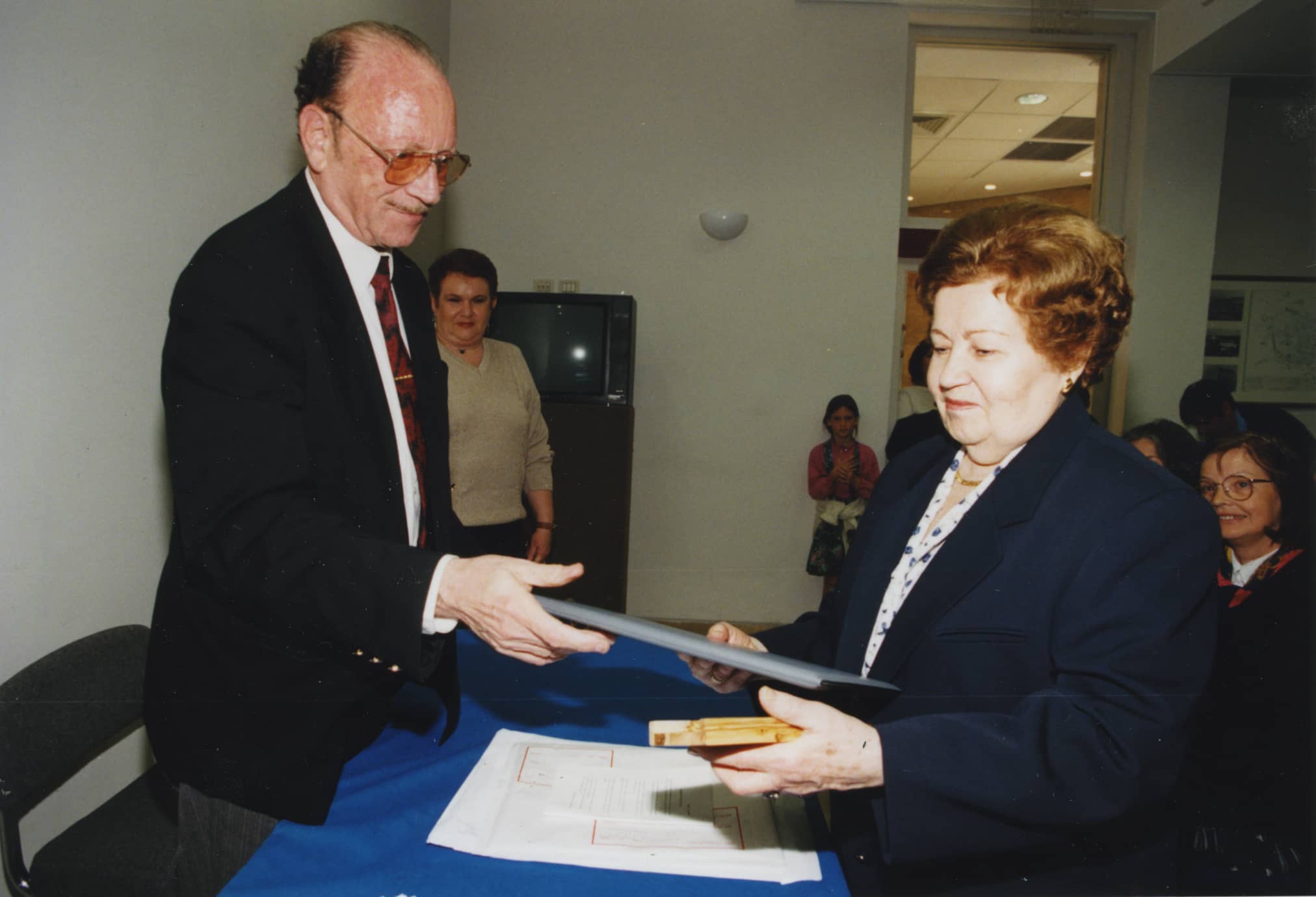 Ceremony in honor of Josepha Bielak.14.04.1996, Poland