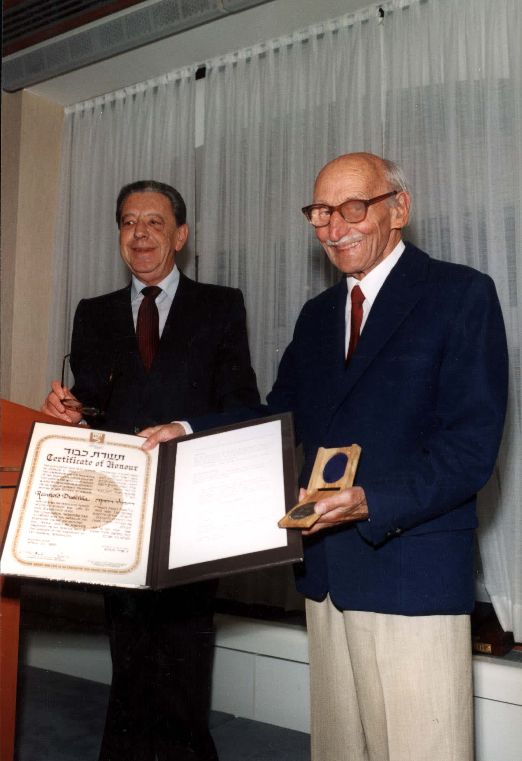 A ceremony in honor of Reinhold Duschka in Vienna, 12.09.1991