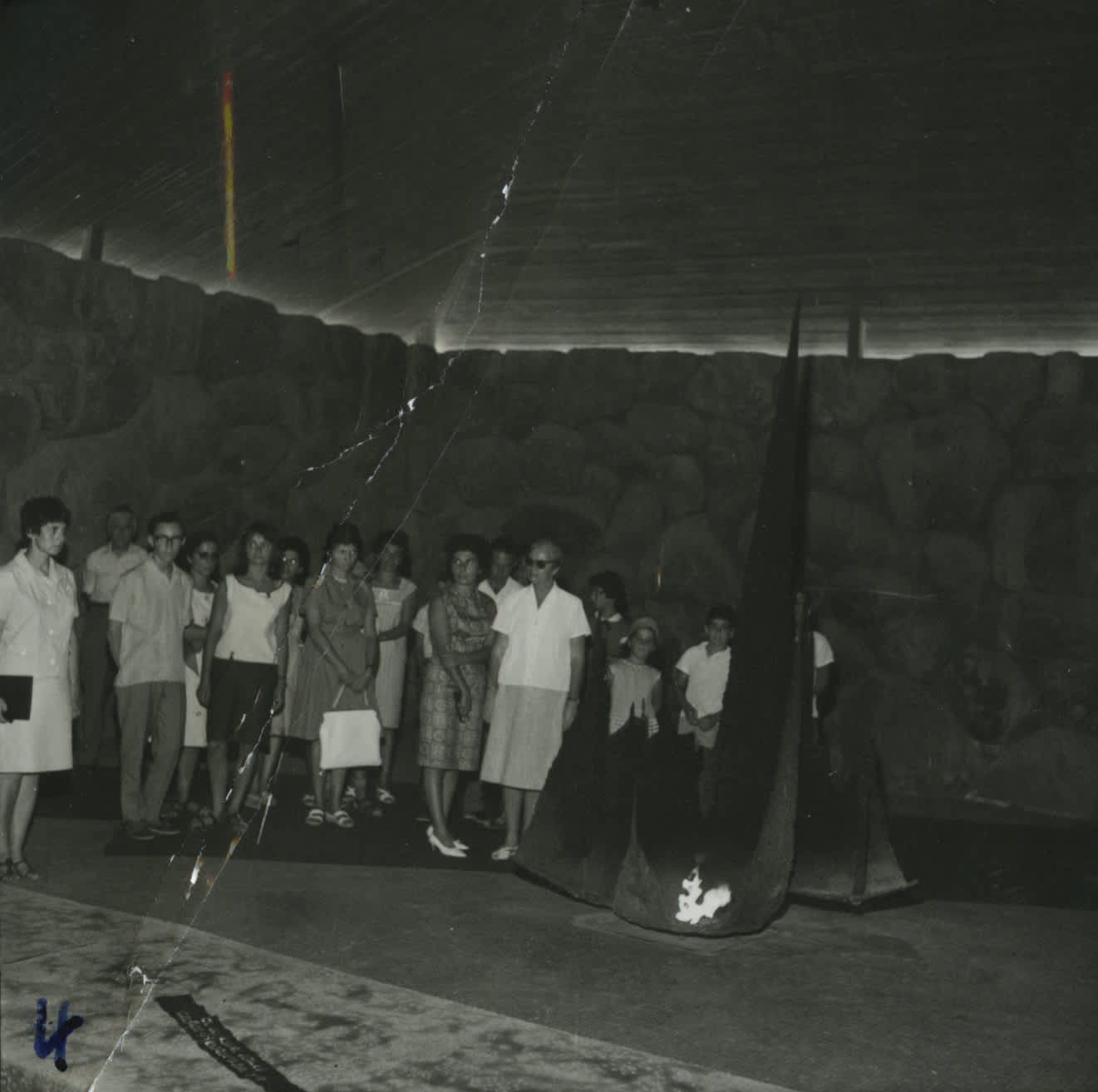 Alice Ferrieres' class in the Murat school. Marie Sagnier (left) and Alice Ferrieres (center), 1942, Ceremony in Honor of Alice Ferrieres in the Hall of Remembrance. Yad Vashem, 24.08.1964
