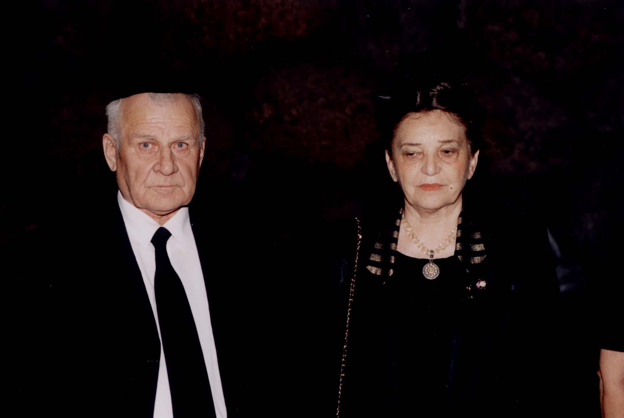 Rescuer Antoni Gawrylkiewicz with one of the survivors, Dr. Yaffa Eliach