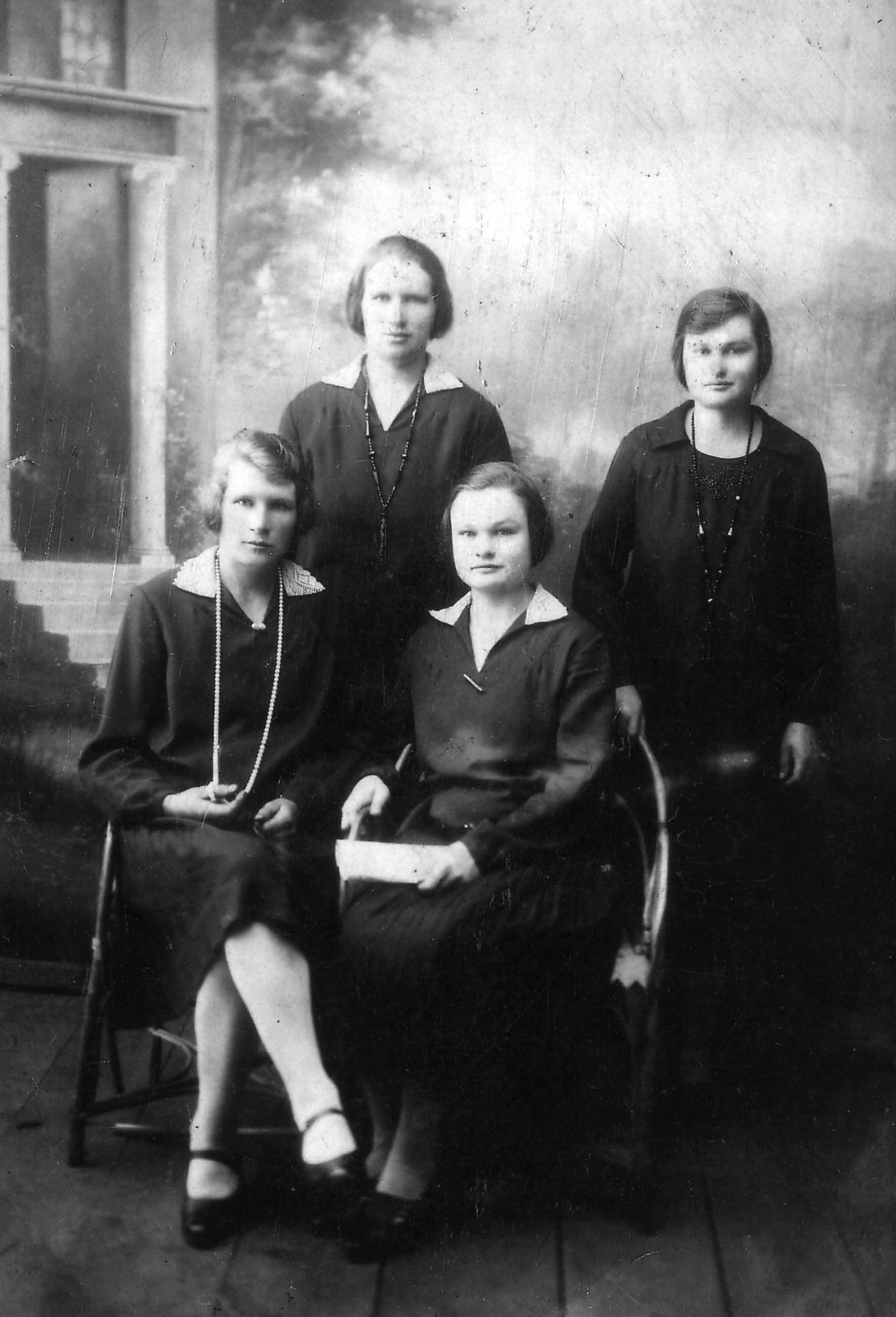 Rozalija Tverjonaite is the first one on the left