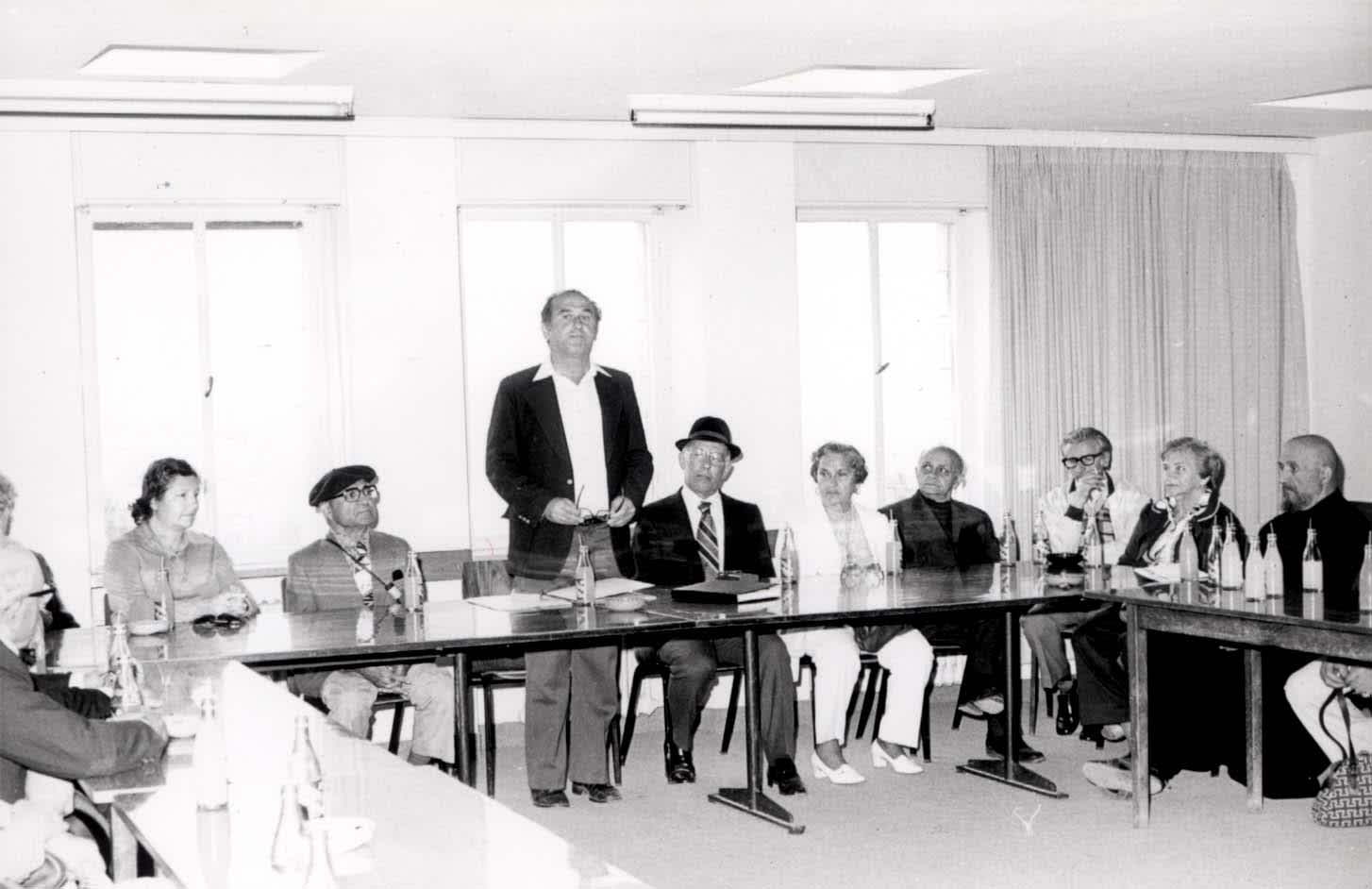 Ceremony in honor of Walter Ukalo, Yad Vashem. 25.04.1979