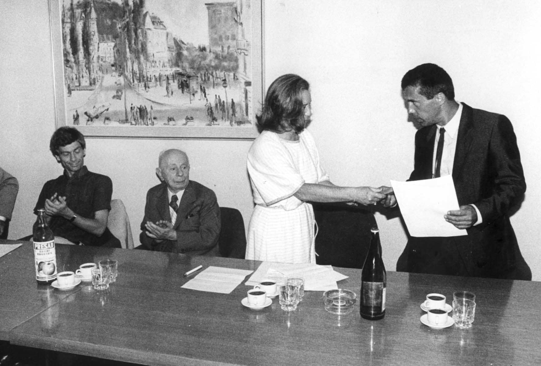Ceremony in honor of Uros Zun.