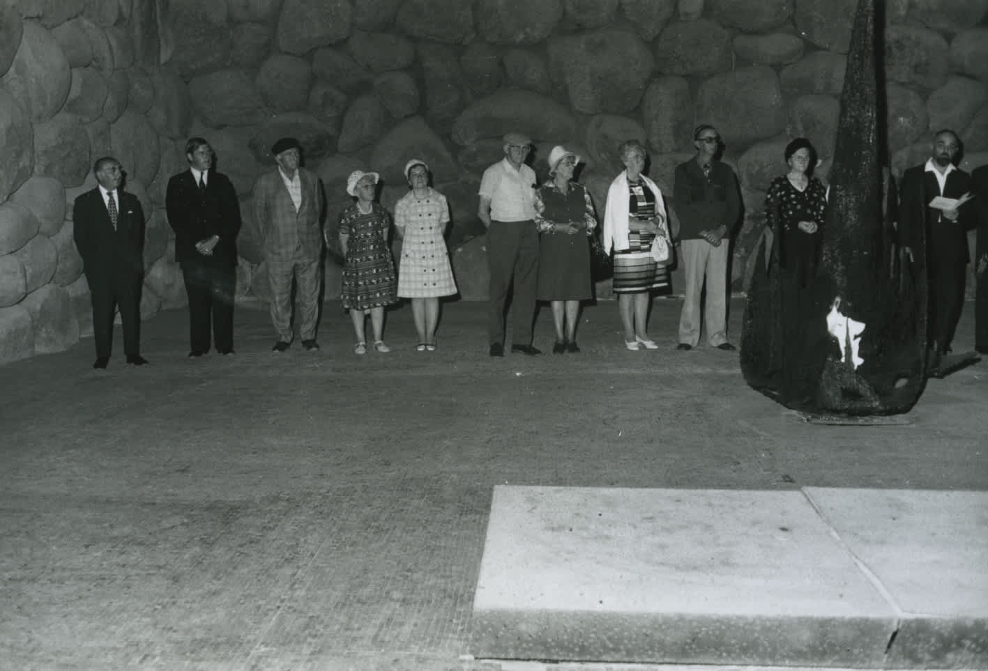 Ceremony in Honor of Henk and Marie Terpstra in the Hall of Remembrance. Yad Vashem, 10.05.1974