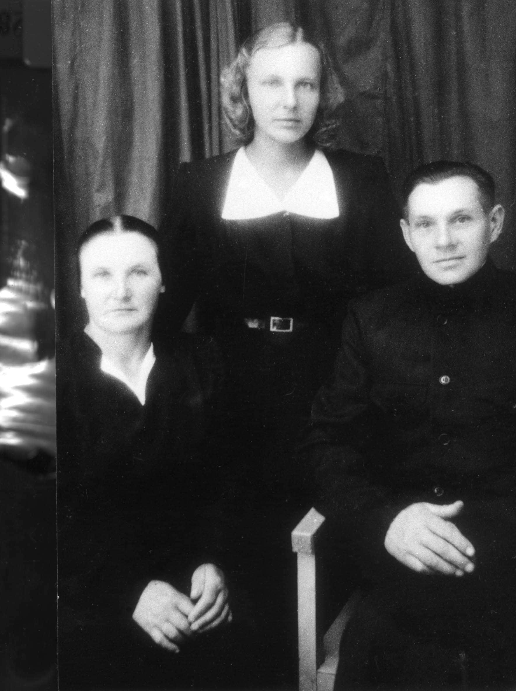 Anton Barkans and his wife Helena, 1952, The Barkans family, 1952