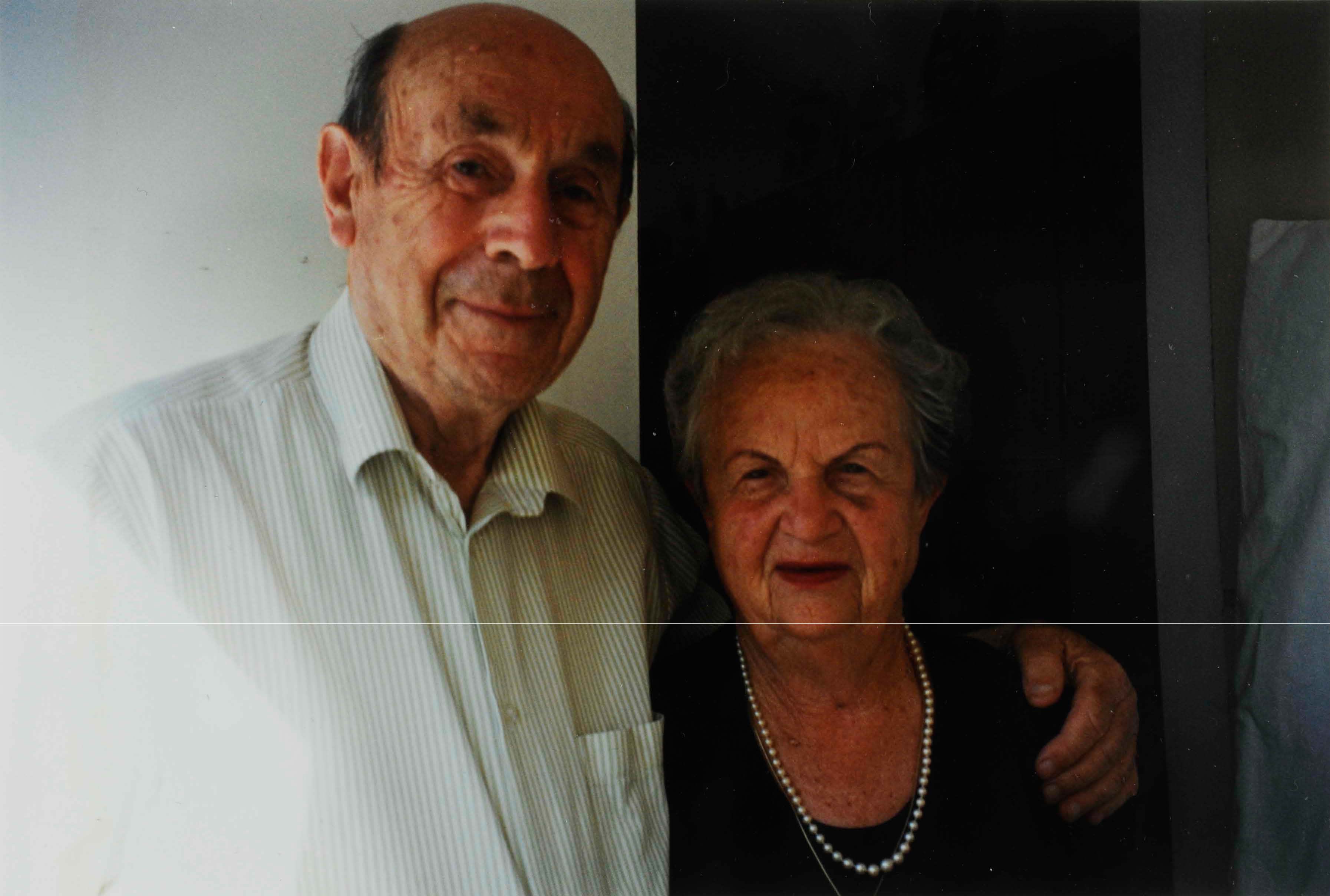 The survivor Hasia Geselevich with her husband