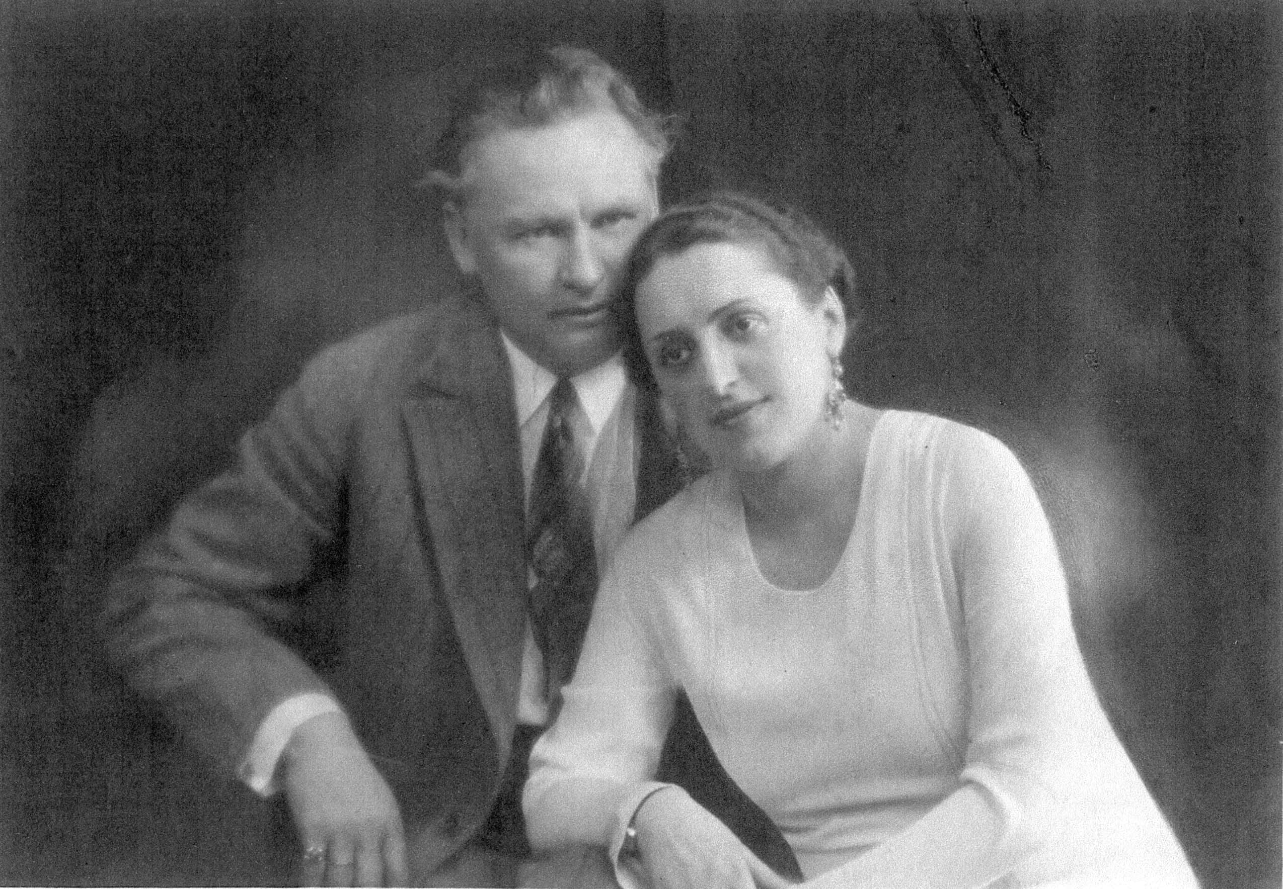 Rescuers Kipras Petrauskas and his wife Elena, 1937