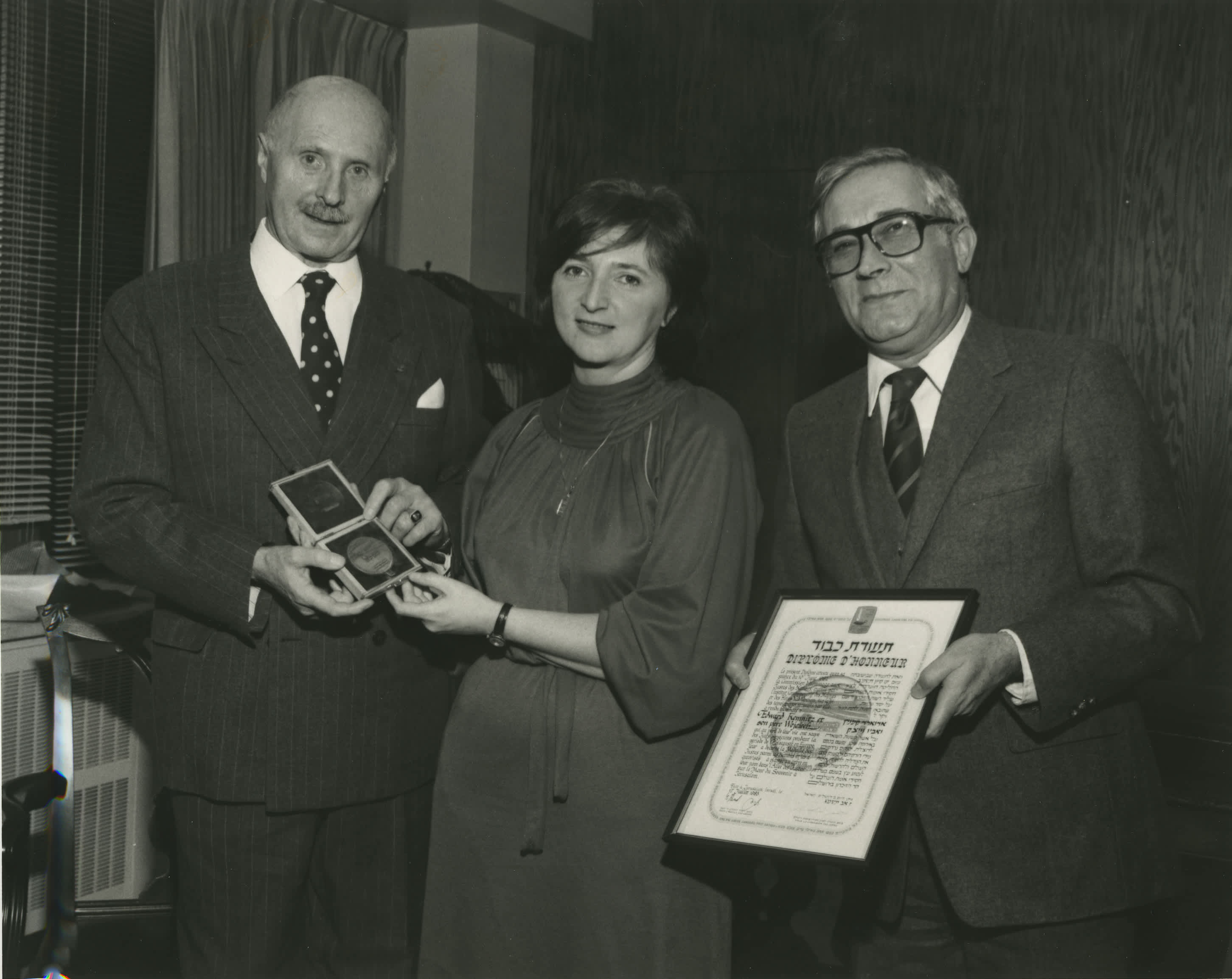Ceremony in honor of Edward Kemnitz, 07.1983