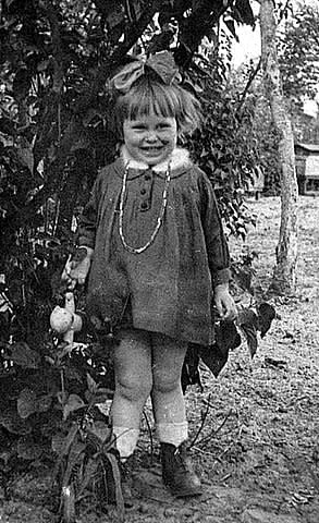 Marsha as a child in Poland just after the war