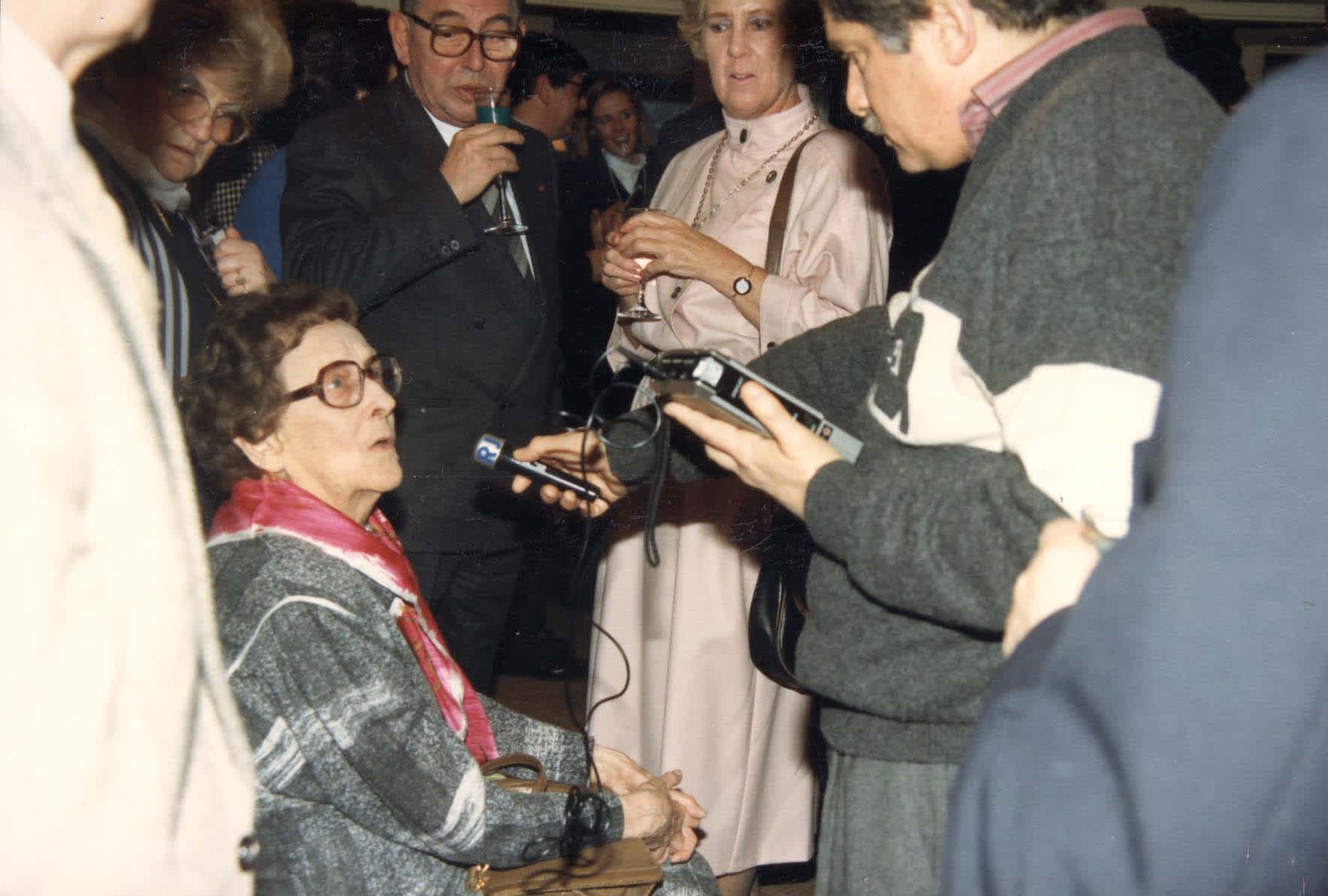 Reception in honor of Marie Taquet