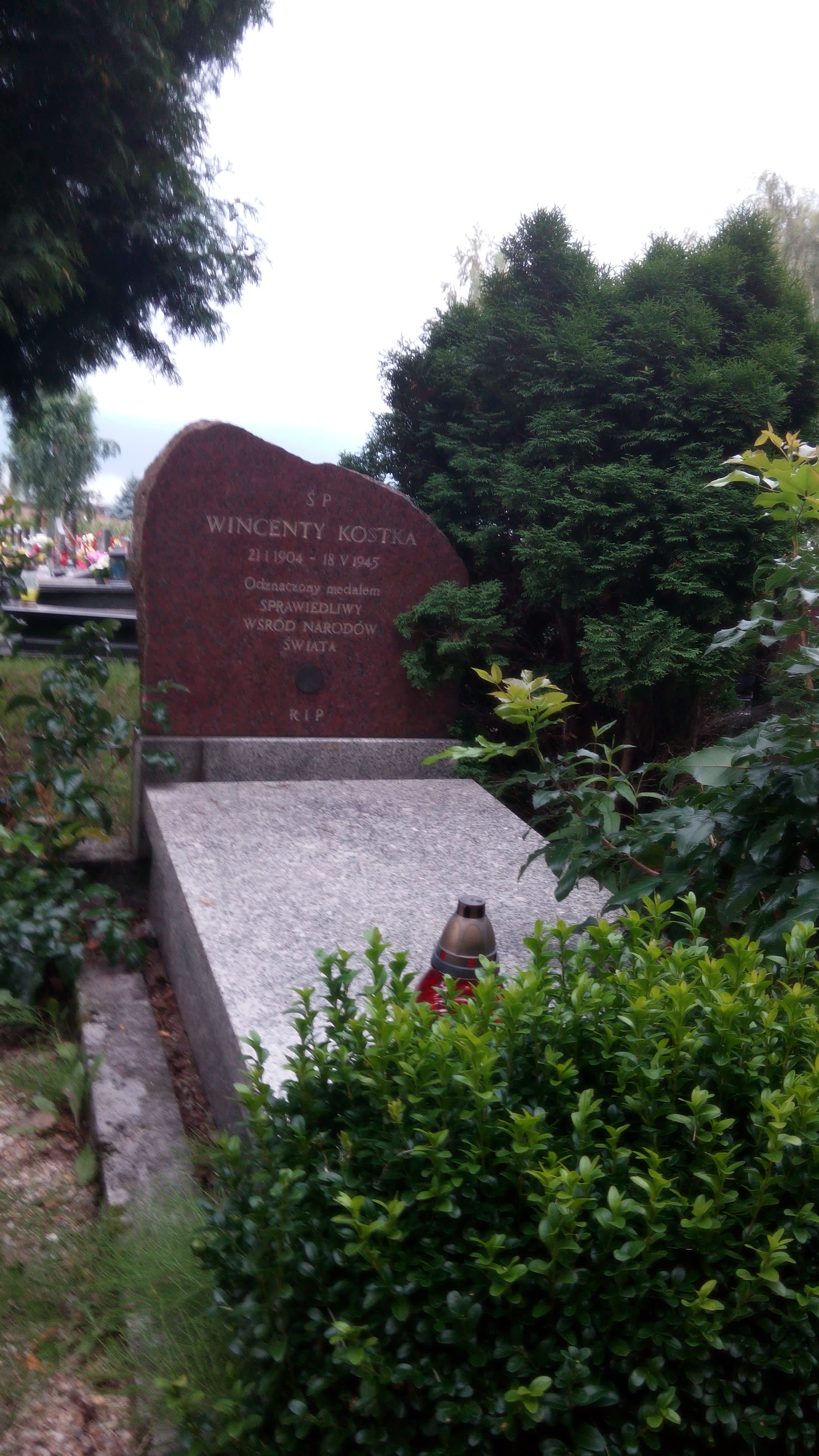 The Gravestone of Wincenty Kostka in Borowa Wies