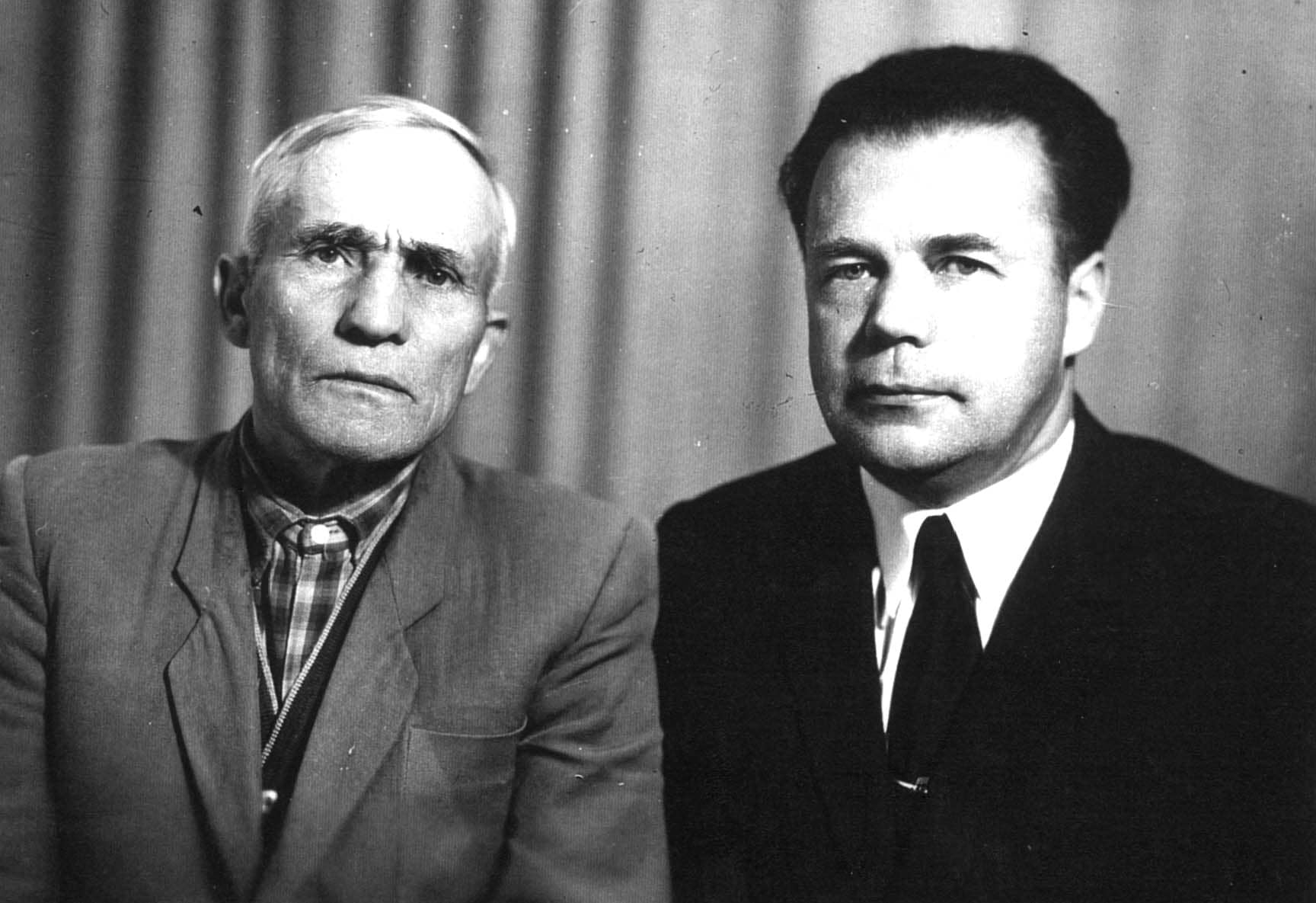 Rescuers: Dmitro Karpishin and his son Bogdan