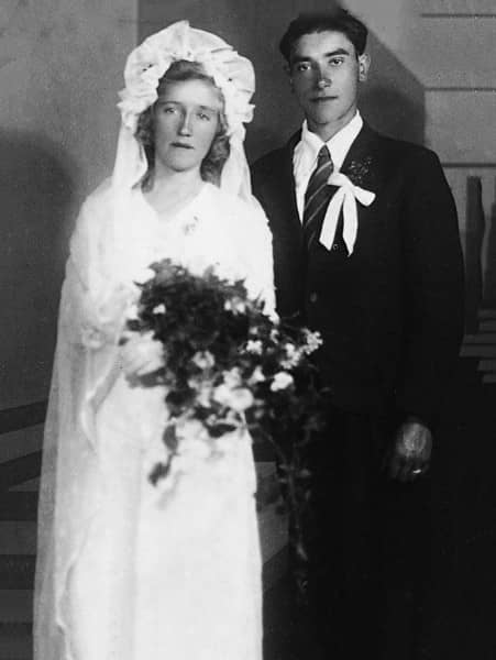 Malwina Gerc on her wedding day