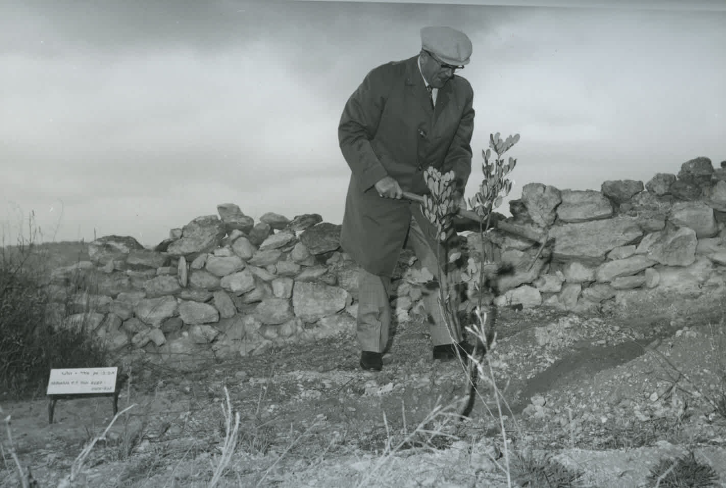 Tree Planting Ceremony in Honor of Adrianus and Margaretha van Eerd. Yad Vashem